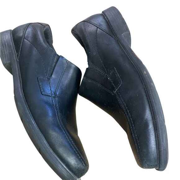 Dunham by Rockport Men\'s Black Leather Loafers size 11.5 4E wide excellent con main image 4